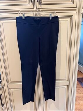 Ann Taylor Black Cropped Slim Ponte Pants